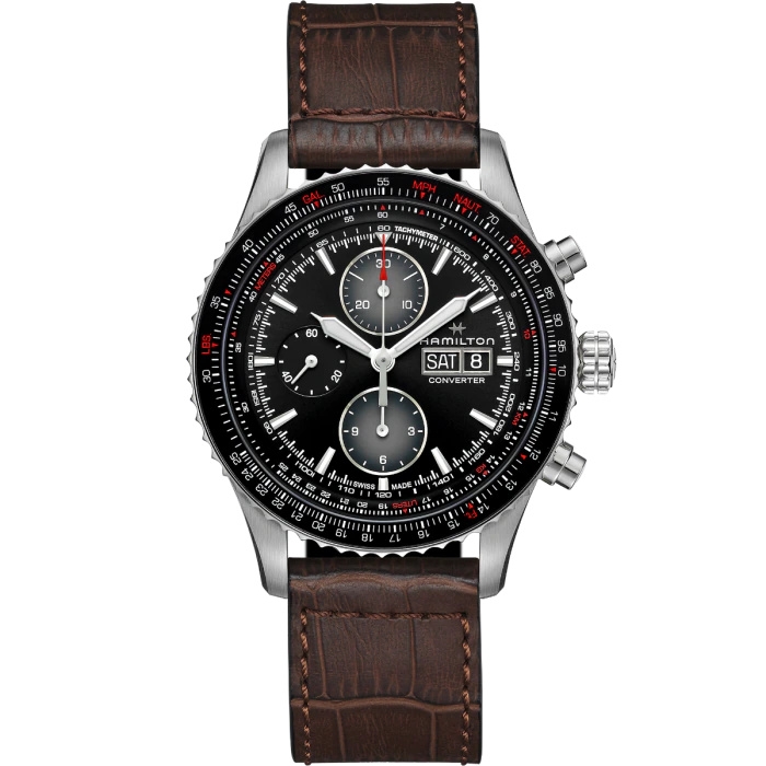 Hamilton H76726530 : Khaki Aviation Converter Auto Chrono Stainless Steel / Black