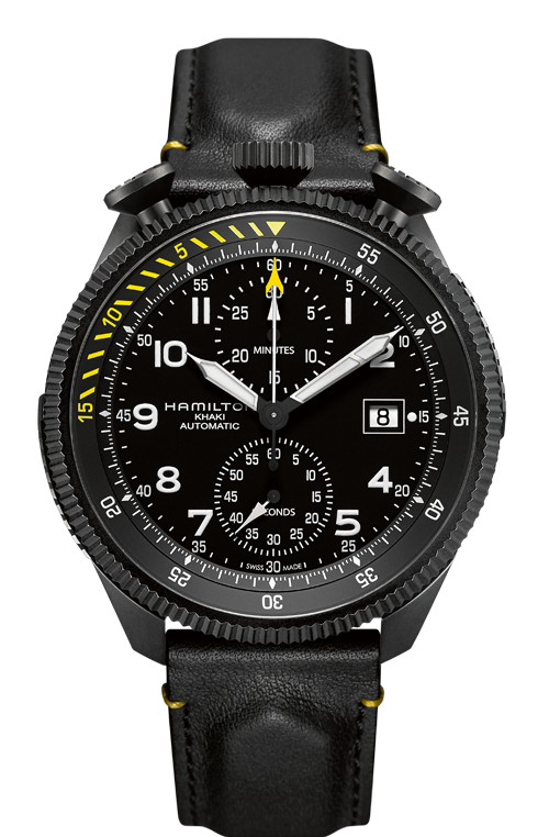Hamilton H76786733 : Khaki Pilot Takeoff Auto Chrono