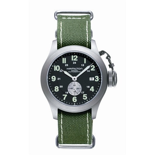 Hamilton H77445533 : Frogman Auto Small Seconds 40 Titanium / Black