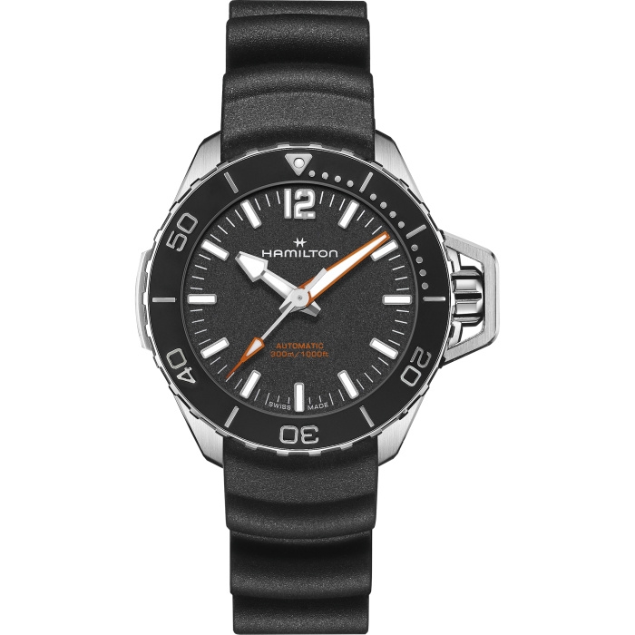 Hamilton H77455330 : Frogman Auto 41 Stainless Steel / Black / Rubber