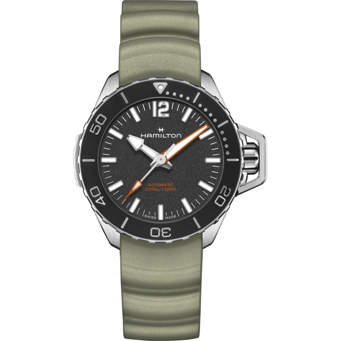 Hamilton H77455331 : Frogman Auto 41 Stainless Steel / Black / Rubber