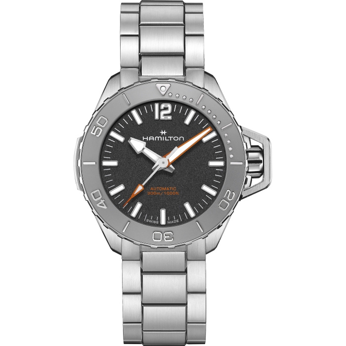 Hamilton H77485130 : Frogman Auto 41 Stainless Steel / Black / Bracelet