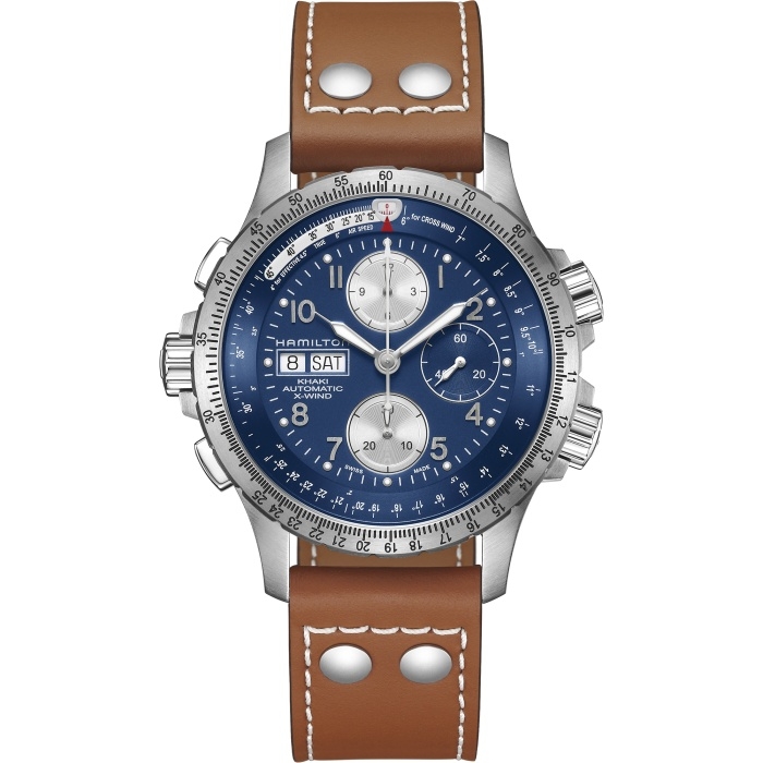 Hamilton H77506540 : Khaki Aviation X-Wind Stainless Steel / Blue