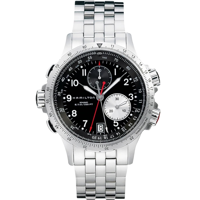 Hamilton H77612133 : Khaki Aviation ETO Black / Bracelet
