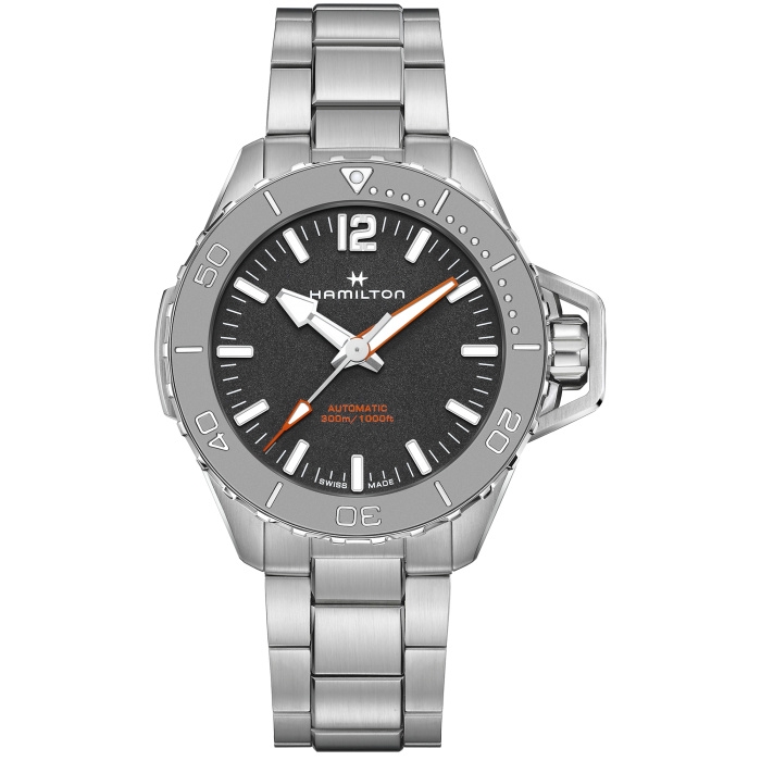 Hamilton H77815130 : Frogman Auto 46 Stainless Steel / Black / Bracelet