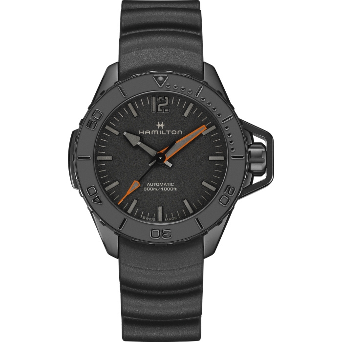Hamilton H77845330 : Frogman Auto 46 PVD / Black / Rubber