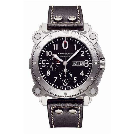 Hamilton H78616733 : Khaki Navy BeLOWZERO Auto Chrono Stainless Steel / Black