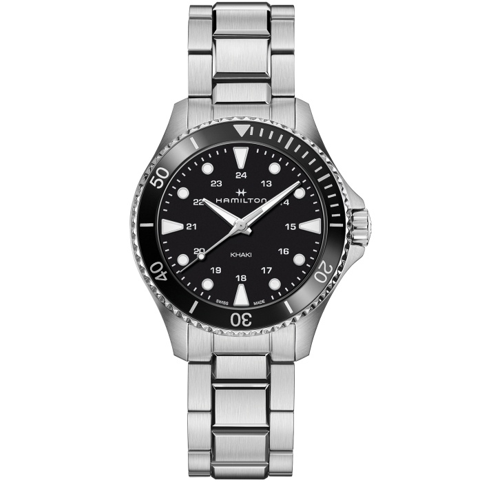 Hamilton H82201131 : Khaki Navy Scuba Quartz 37 Stainless Steel / Black / Bracelet