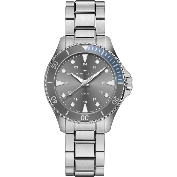 Hamilton H82211181 : Khaki Navy Scuba Quartz 37 Stainless Steel / Grey / Bracelet