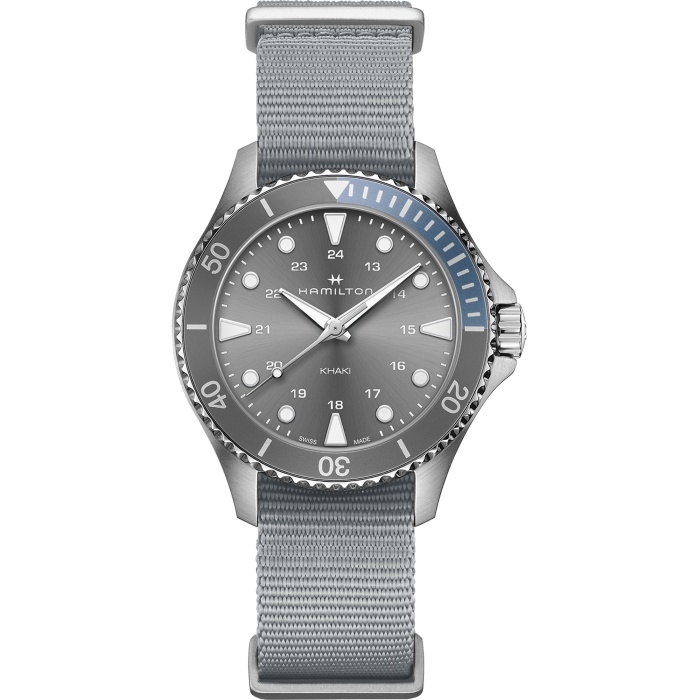 Hamilton H82211981 : Khaki Navy Scuba Quartz 37 Stainless Steel / Grey / NATO