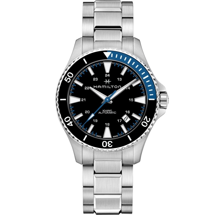 Hamilton H82315131 : Khaki Navy Scuba Auto Stainless Steel / Black / Bracelet