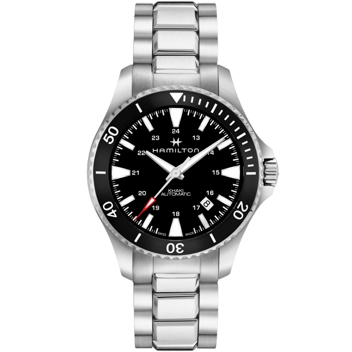 Hamilton H82335131 : Khaki Navy Scuba Auto Stainless Steel / Black / Bracelet