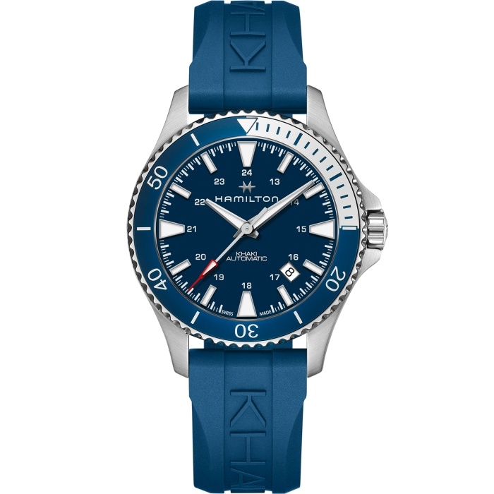 Hamilton H82345341 : Khaki Navy Scuba Auto Stainless Steel / Blue / Rubber