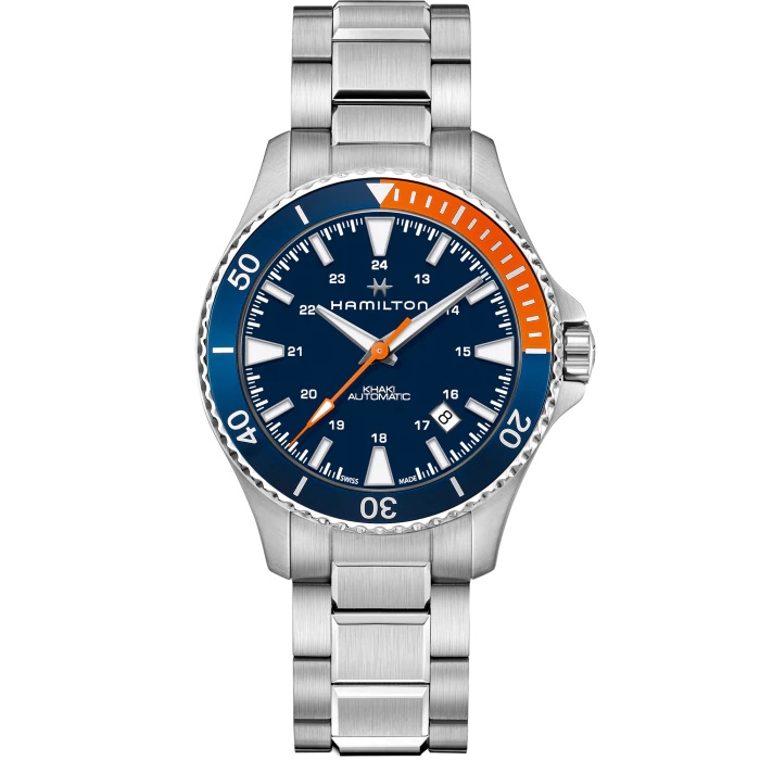 Hamilton H82365141 : Khaki Navy Scuba Auto Stainless Steel / Blue / Bracelet