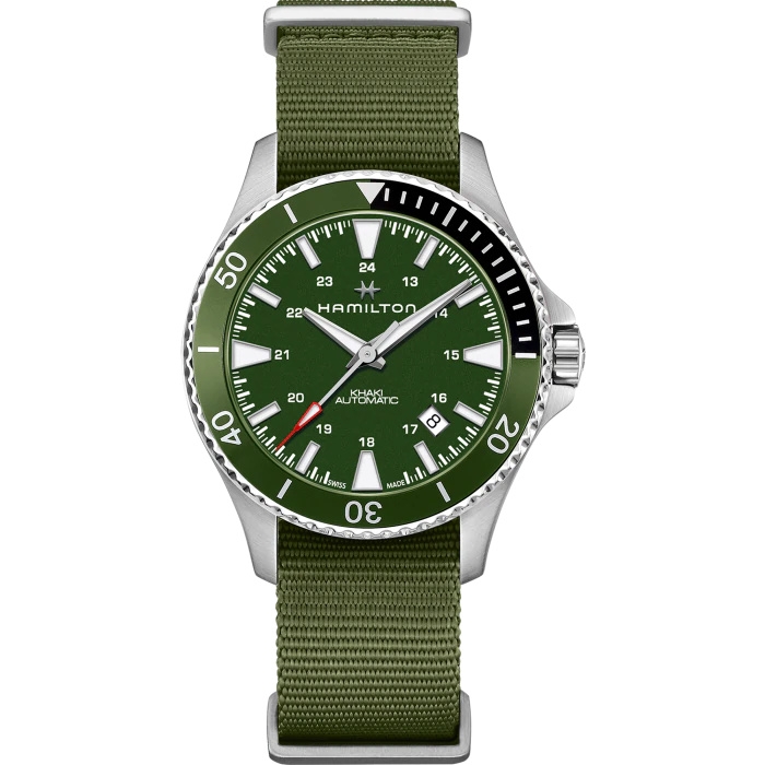 Hamilton H82375961 : Khaki Navy Scuba Auto Stainless Steel / Green
