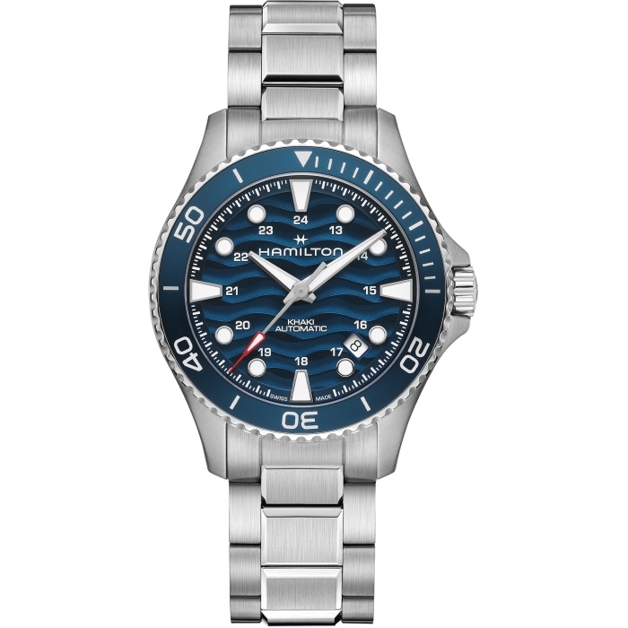 Hamilton H82425140 : Khaki Navy Scuba Auto 40 Stainless Steel / Blue / Bracelet