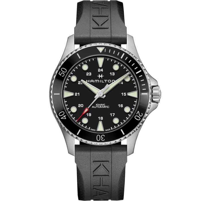 Hamilton H82515330 : Khaki Navy Scuba Auto 43 Stainless Steel / Black / Rubber