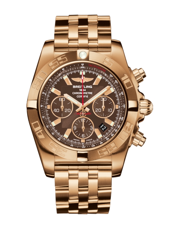 Breitling HB011010.Q588.377H : Chronomat 44 Rose Gold / Metallica Brown / Bracelet
