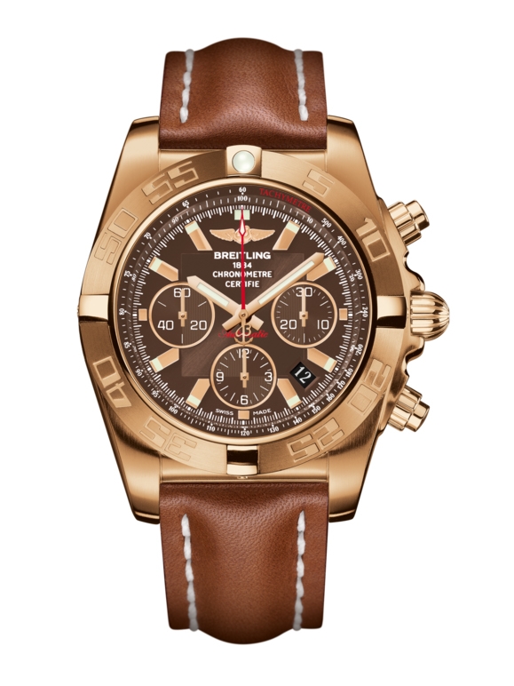 Breitling HB011010.Q588.433X : Chronomat 44 Rose Gold / Metallica Brown / Calf