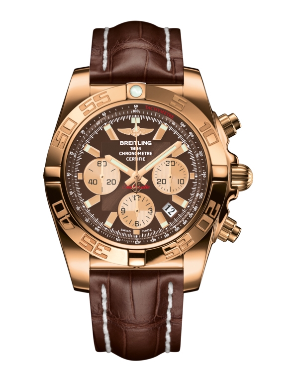 Breitling HB011012.Q576.739P : Chronomat 44 Rose Gold / Metallica Brown / Croco