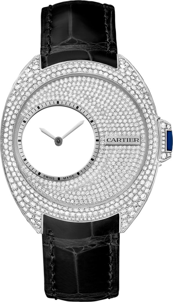 Cartier HPI00946 : Clé de Cartier 41 Mysterious Hours Palladium / Diamond