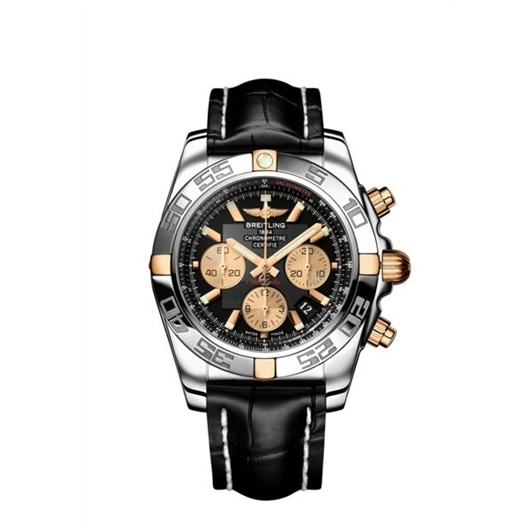 Breitling IB011012/B968 : Chronomat 44 Stainless Steel / Rose Gold / Black
