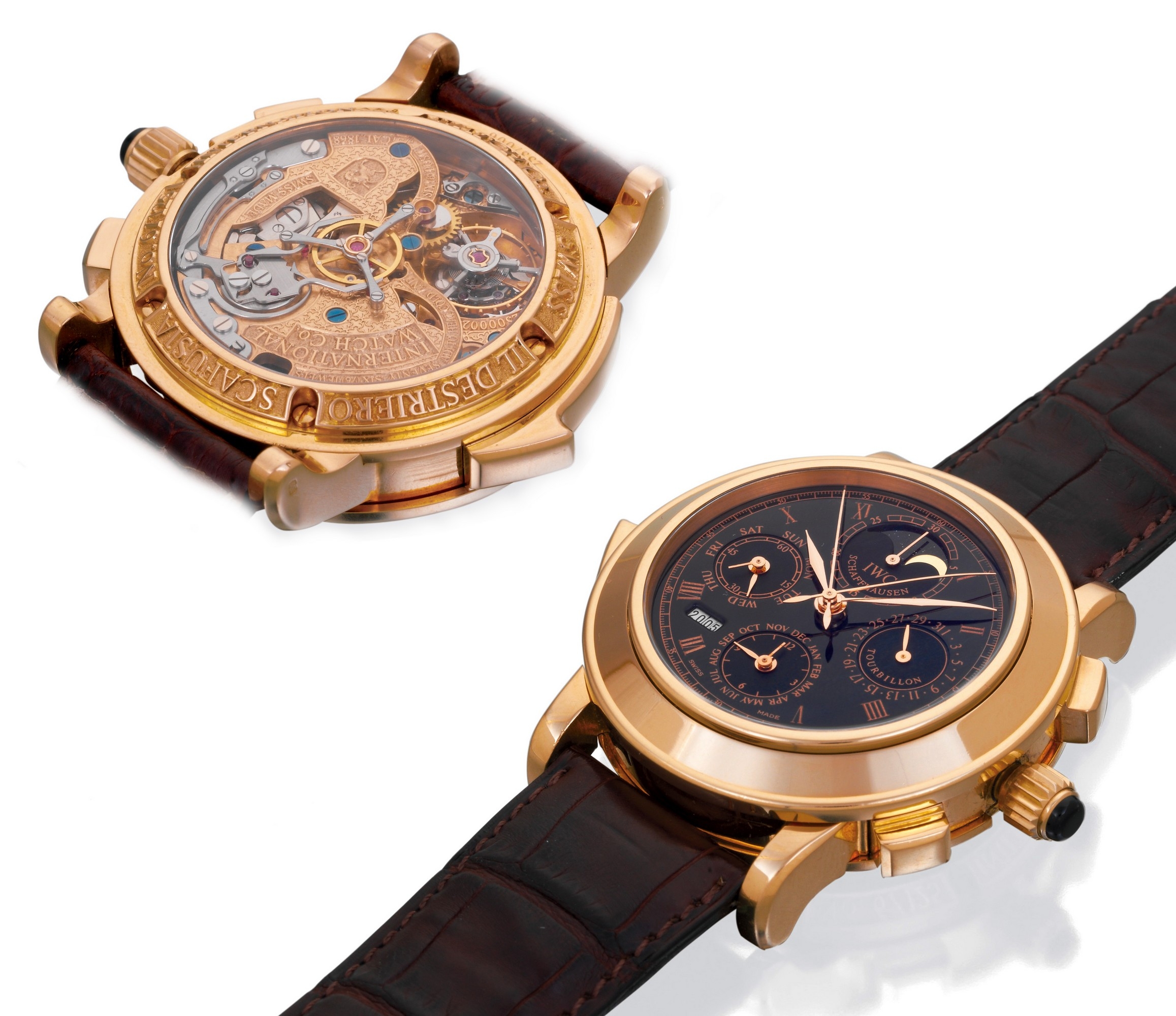 IWC IW1868-11 :  Destriero Scafusia Red Gold / Black / English