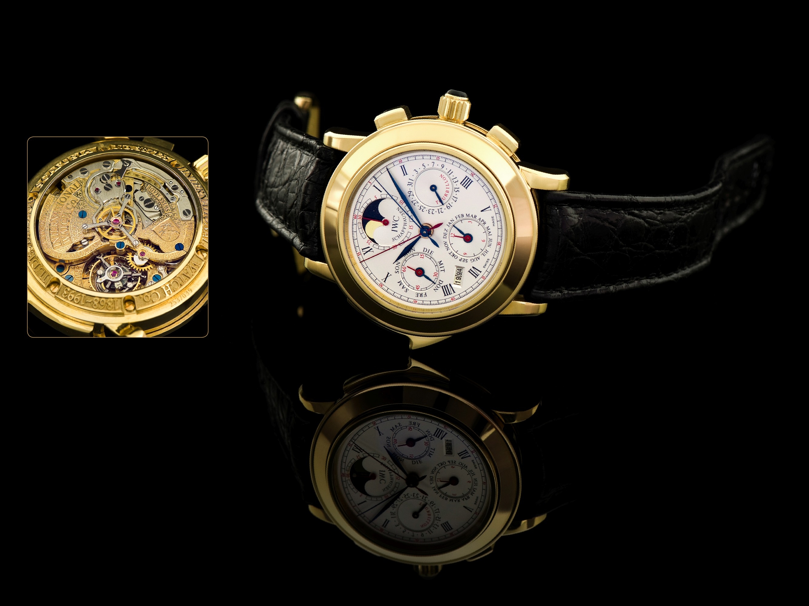 IWC IW1868-12 : Destriero Scafusia Yellow Gold / German