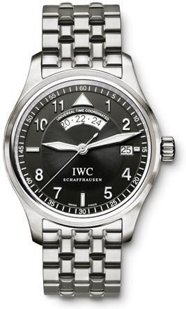 IWC IW3251-06 : Pilot's Watch Spitfire UTC Stainless Steel / Black / Bracelet