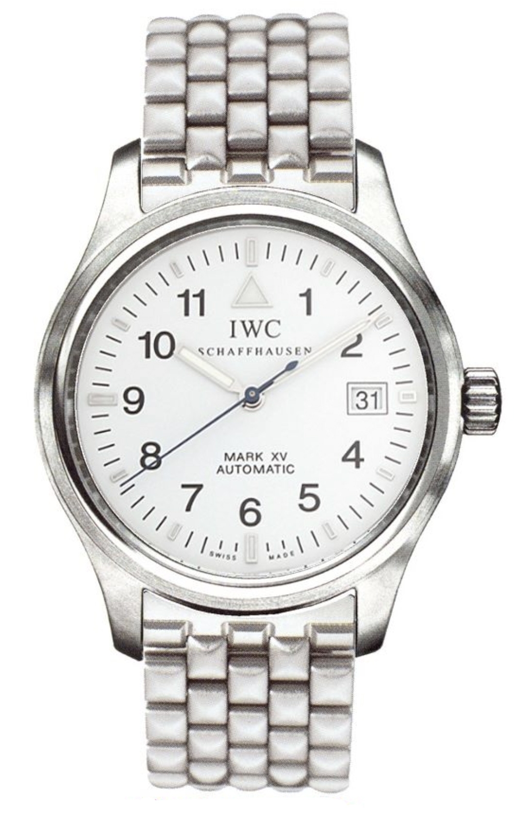 IWC IW3253-10 : Pilot's Watch Mark XV Stainless Steel / White / Bracelet