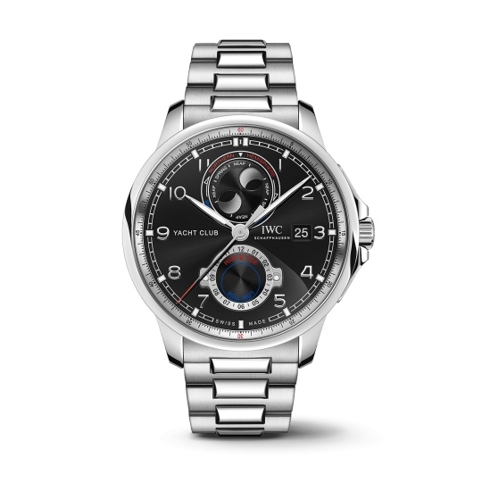 IWC IW3440-02 : Portugieser Yacht Club Moon & Tide Stainless Steel / Black / Bracelet