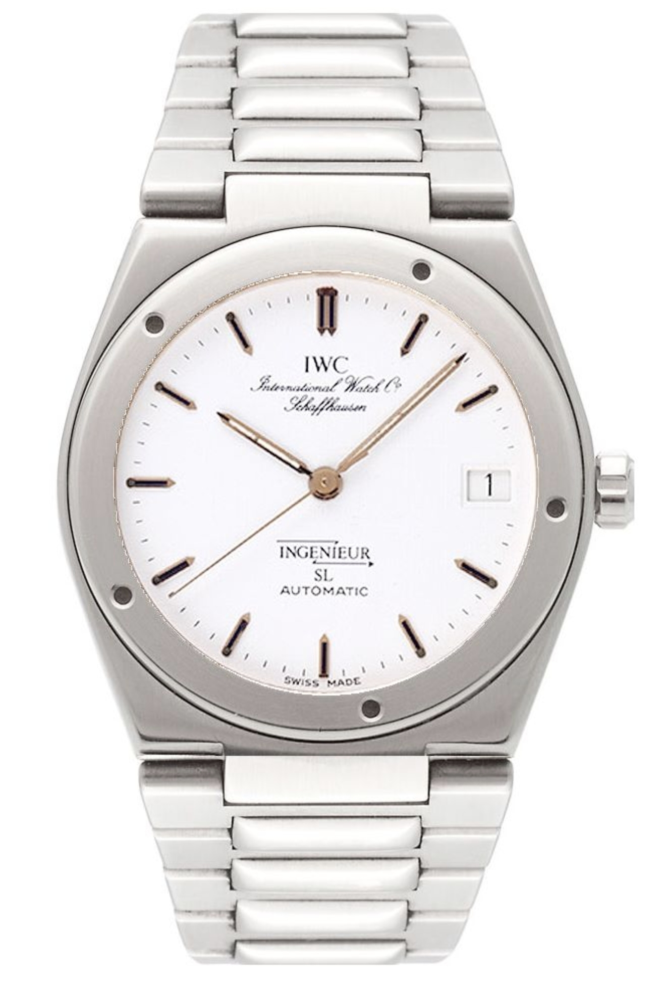 IWC IW3505-01 : Ingenieur SL Automatic Stainless Steel / White / Bracelet