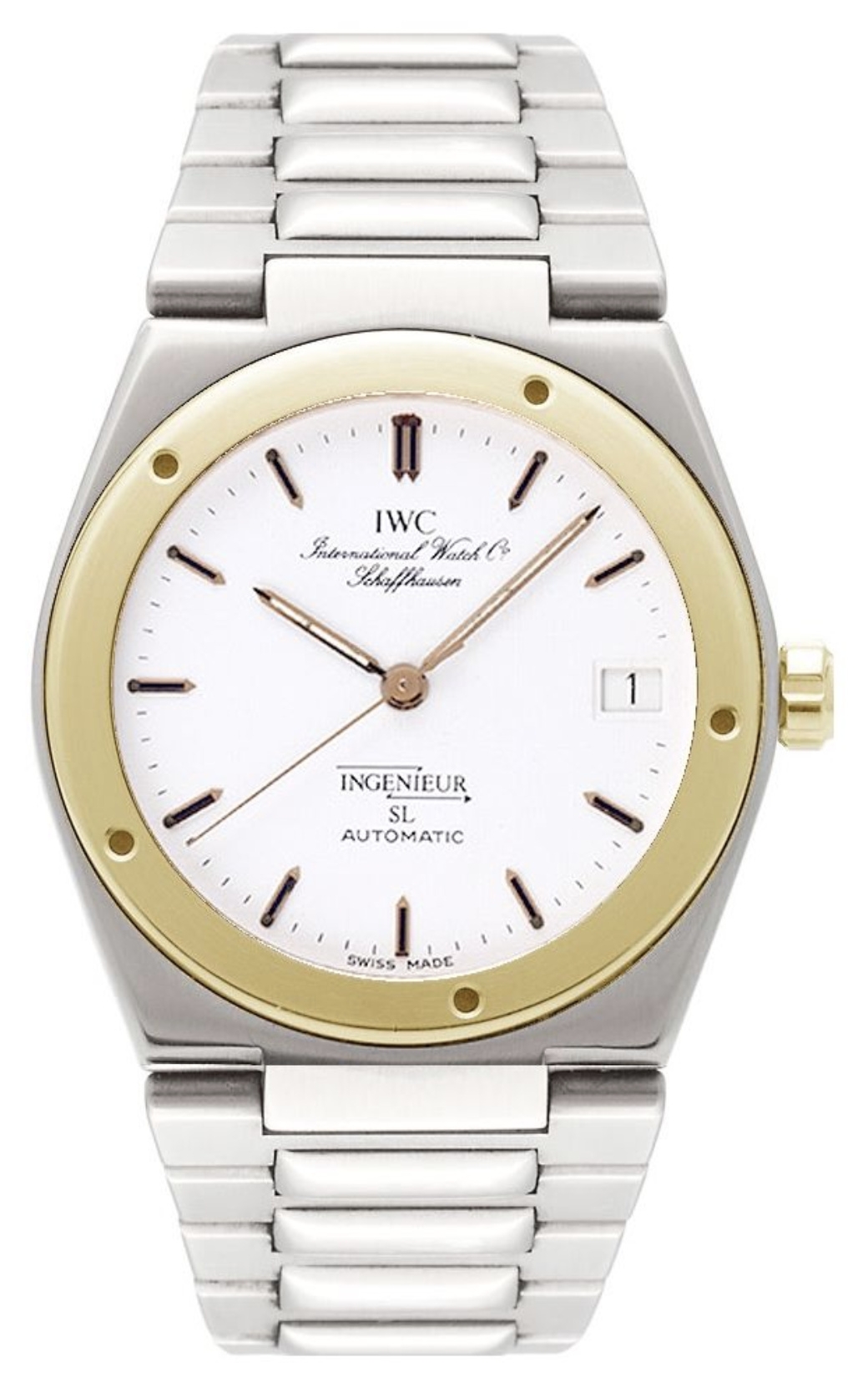 IWC IW3505-06 : Ingenieur SL Automatic Stainless Steel / Yellow Gold / White / Bracelet