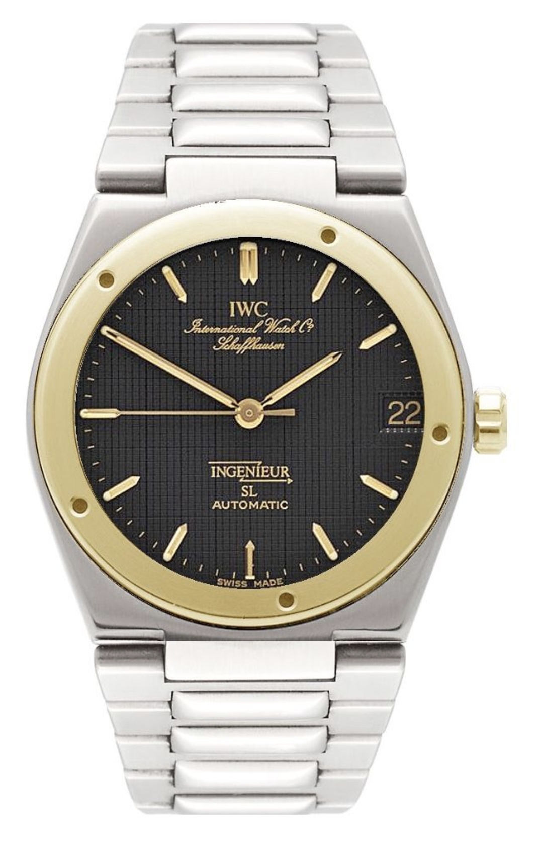 IWC IW3505-07 : Ingenieur SL Automatic Stainless Steel / Yellow Gold / Black / Bracelet