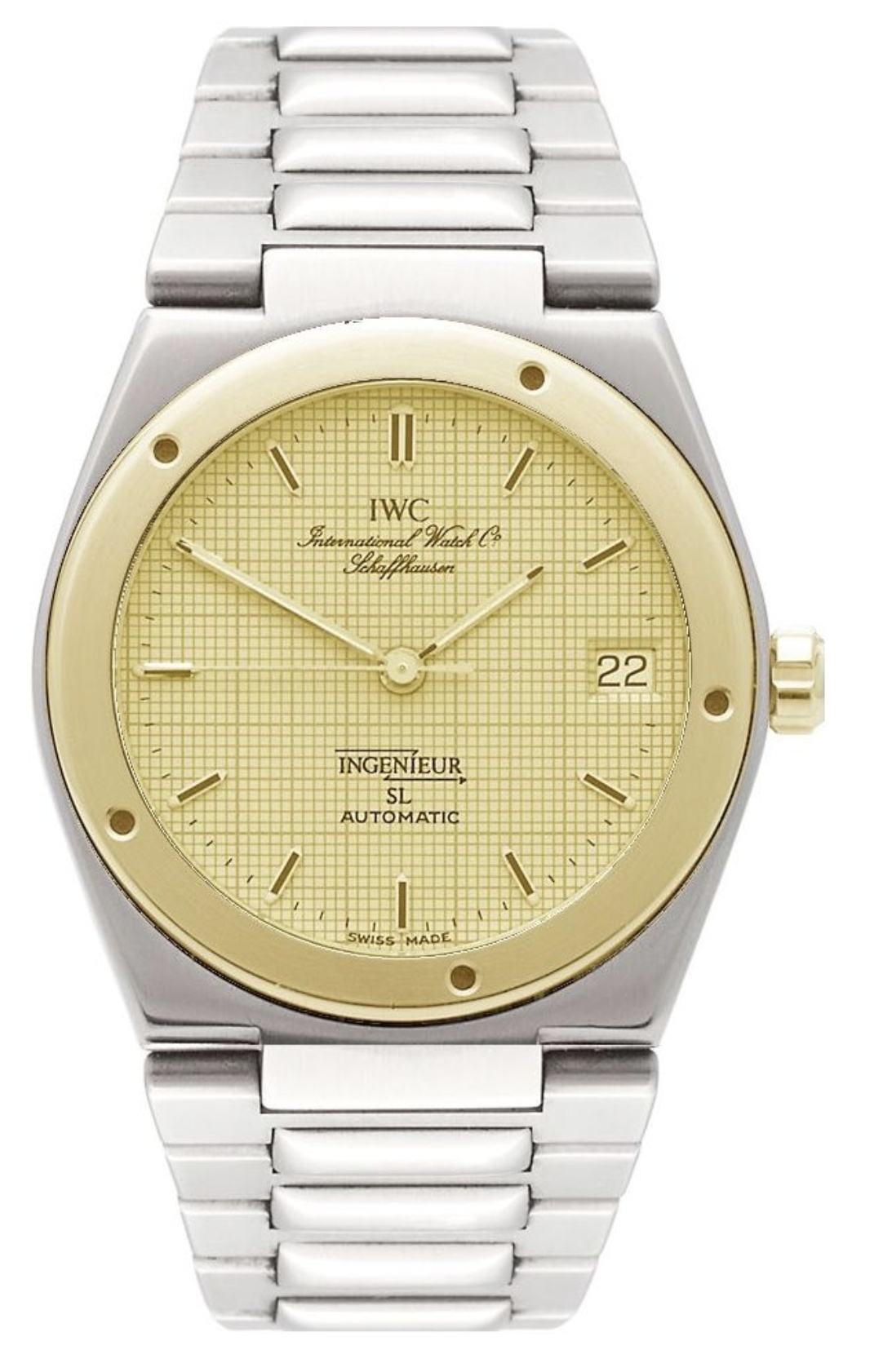 IWC IW3505-09 : Ingenieur SL Automatic Stainless Steel / Yellow Gold / Champagne / Bracelet