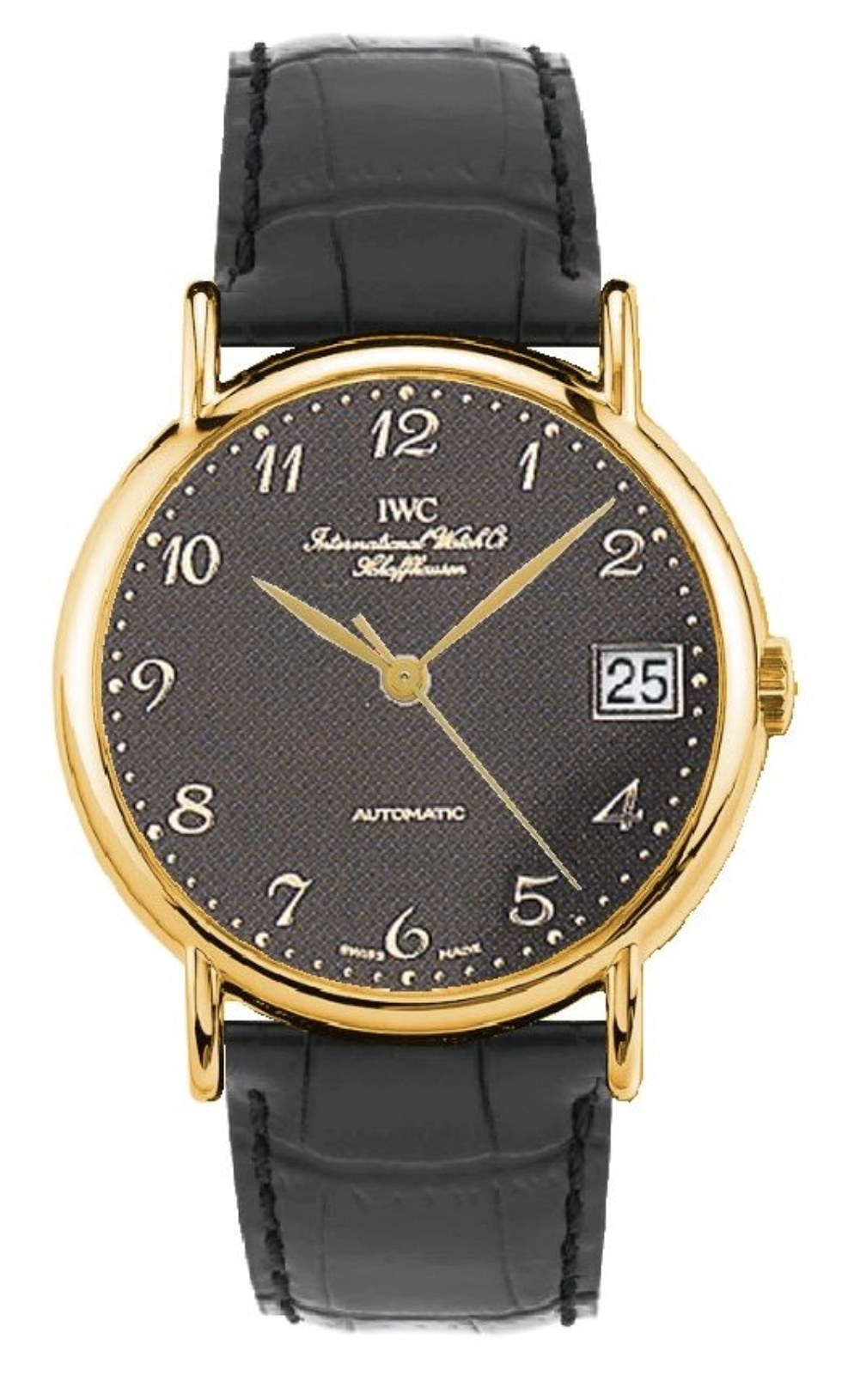 IWC IW3513-04 : Portofino Automatic Yellow Gold / Black - Breguet / Strap
