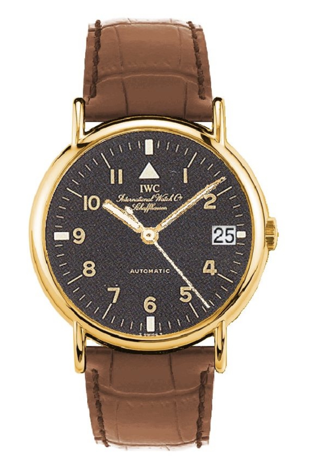 IWC IW3513-08 : Portofino Automatic Yellow Gold / Black - Pilot / Strap