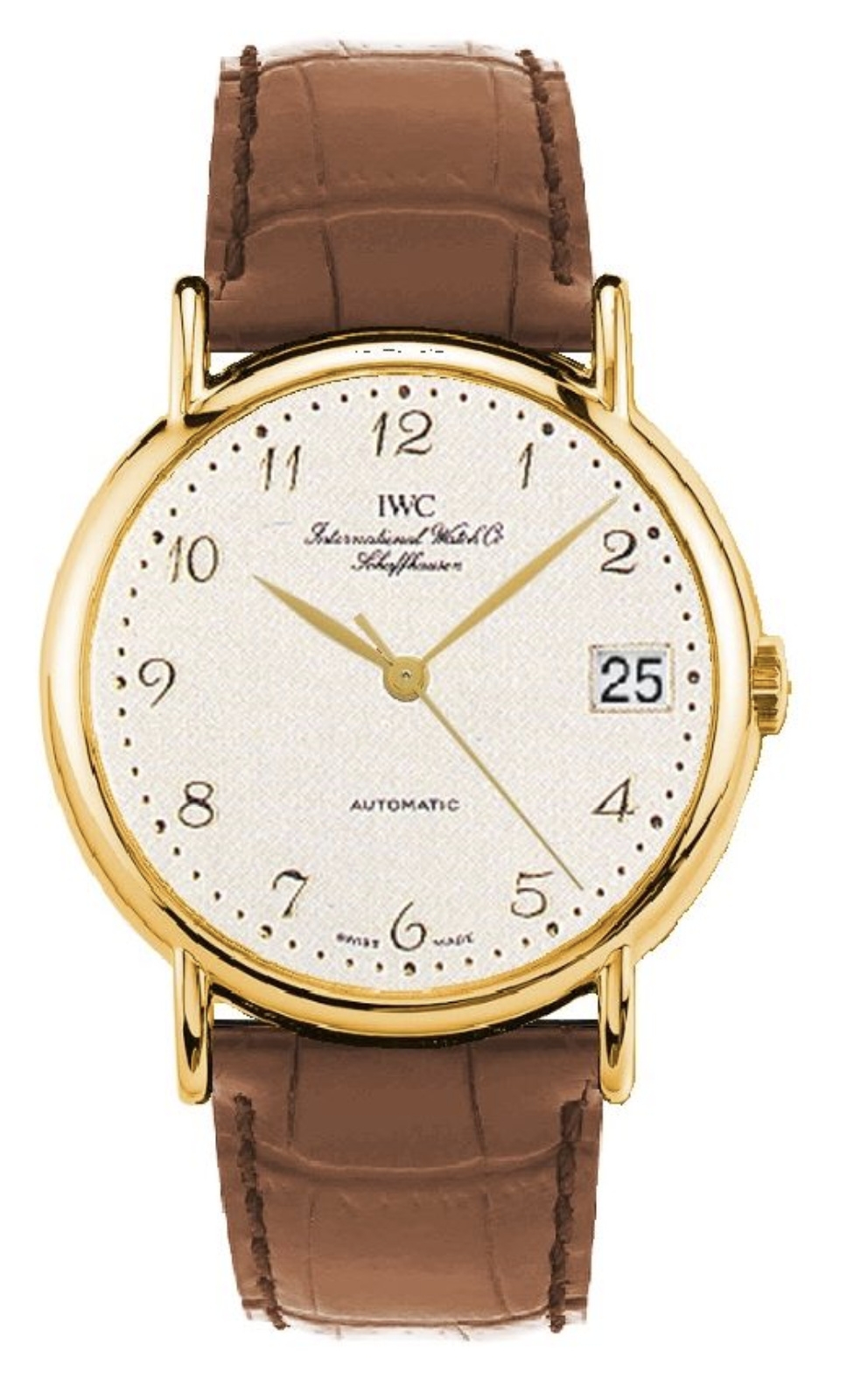 IWC IW3513-10 : Portofino Automatic Yellow Gold / Silver - Breguet / Strap