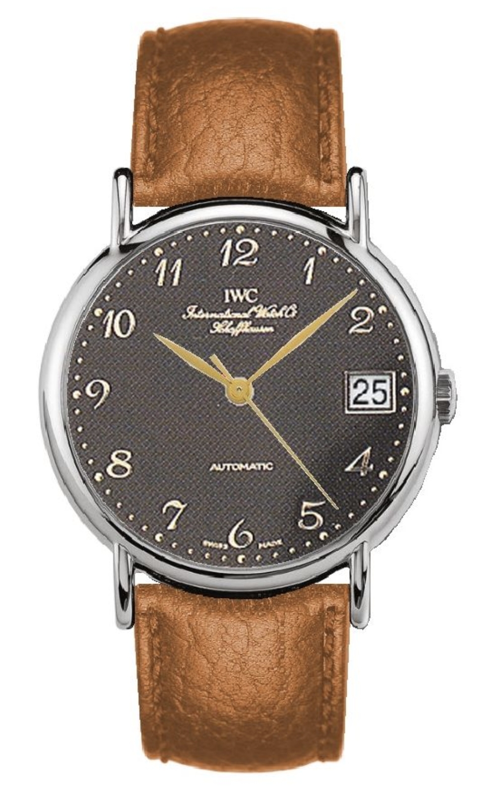 IWC IW3513-13 : Portofino Automatic Stainless Steel / Black - Breguet / Strap
