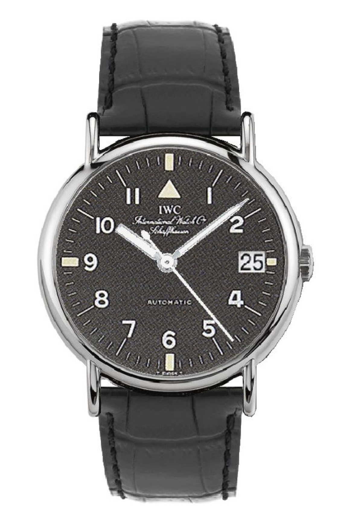 IWC IW3513-22 : Portofino Automatic Stainless Steel / Black - Pilot / Strap