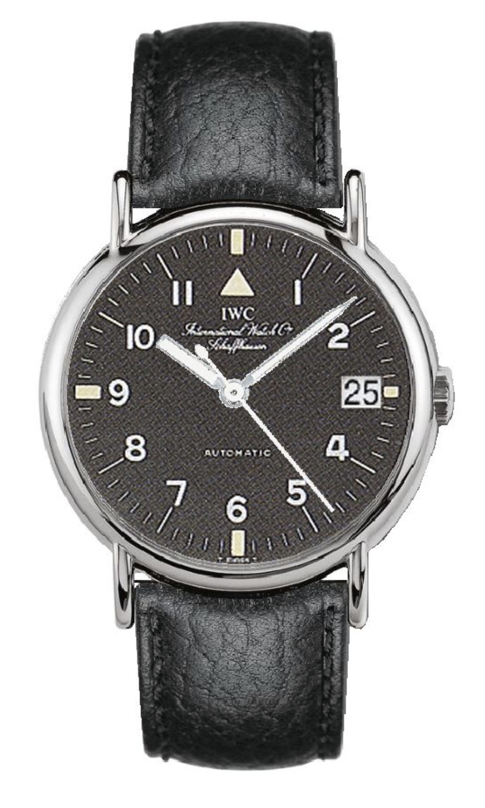 IWC IW3513-26 : Portofino Automatic Stainless Steel / Black - Pilot / Strap