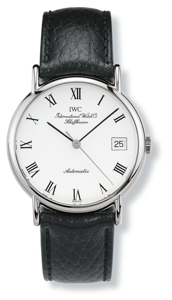 IWC IW3513-34 : Portofino Automatic Stainless Steel / White - Roman / Strap