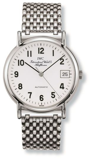 IWC IW3513-37 : Portofino Automatic Stainless Steel / White - Railroad / Bracelet