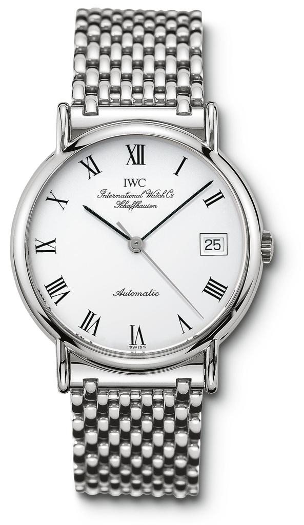 IWC IW3513-40 : Portofino Automatic Stainless Steel / White - Roman / Bracelet
