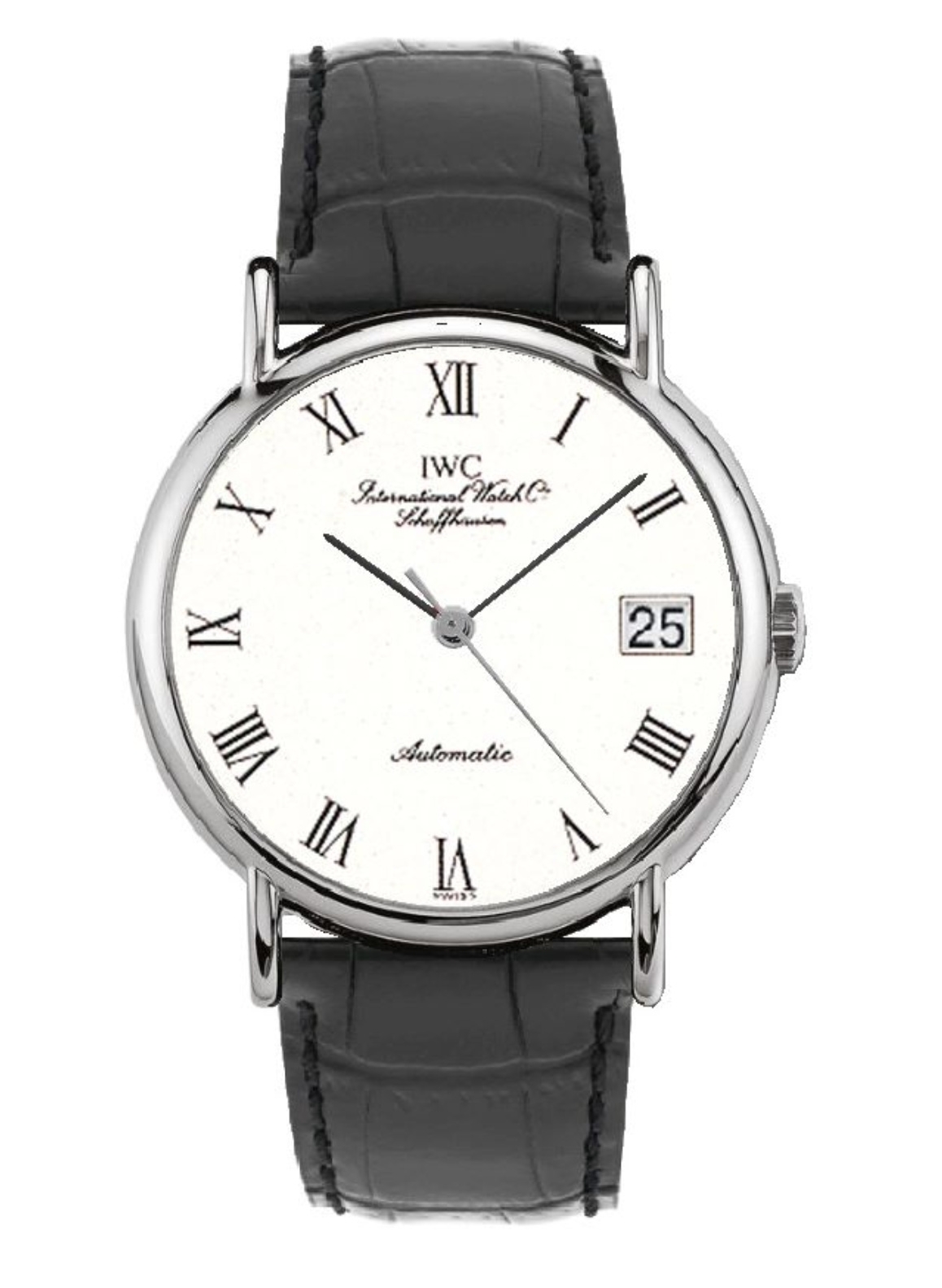 IWC IW3513-41 : Portofino Automatic Stainless Steel / White - Roman / Strap