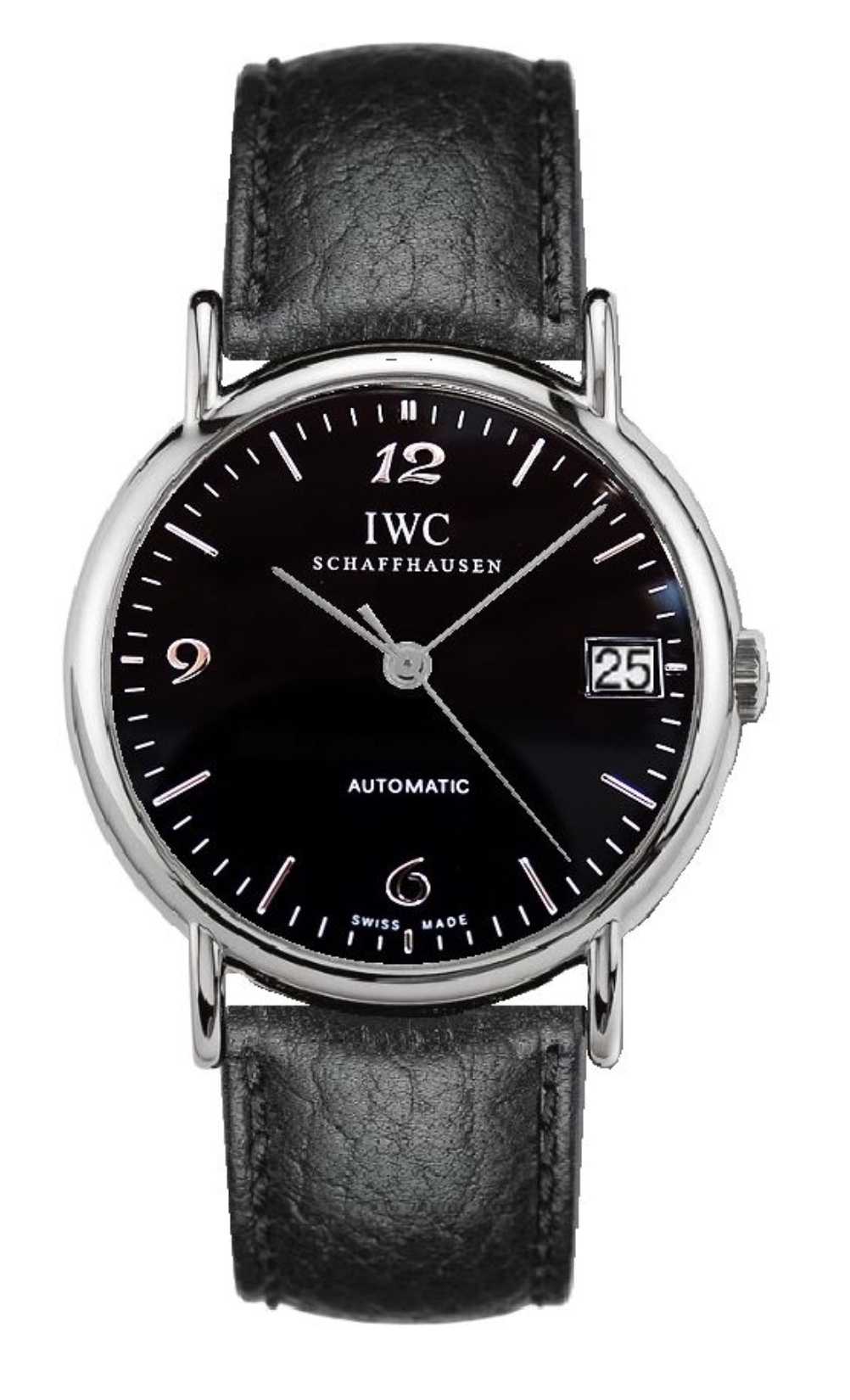 IWC IW3513-42 : Portofino Automatic Stainless Steel / Black - Breguet / Strap