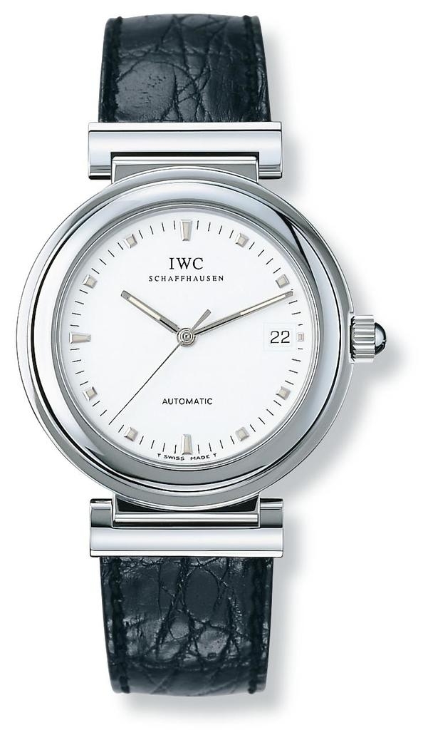 IWC IW3528-07 : Da Vinci SL Stainless Steel / White / Croco
