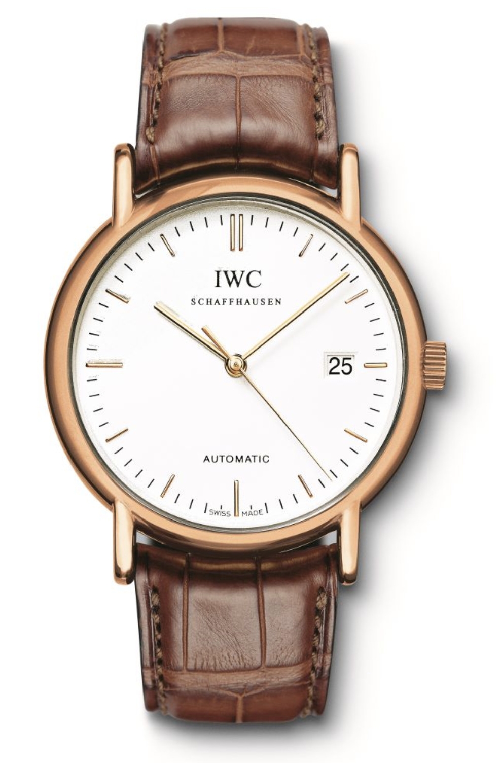 IWC IW3533-19 : Portofino Automatic / Rose Gold / White / Strap