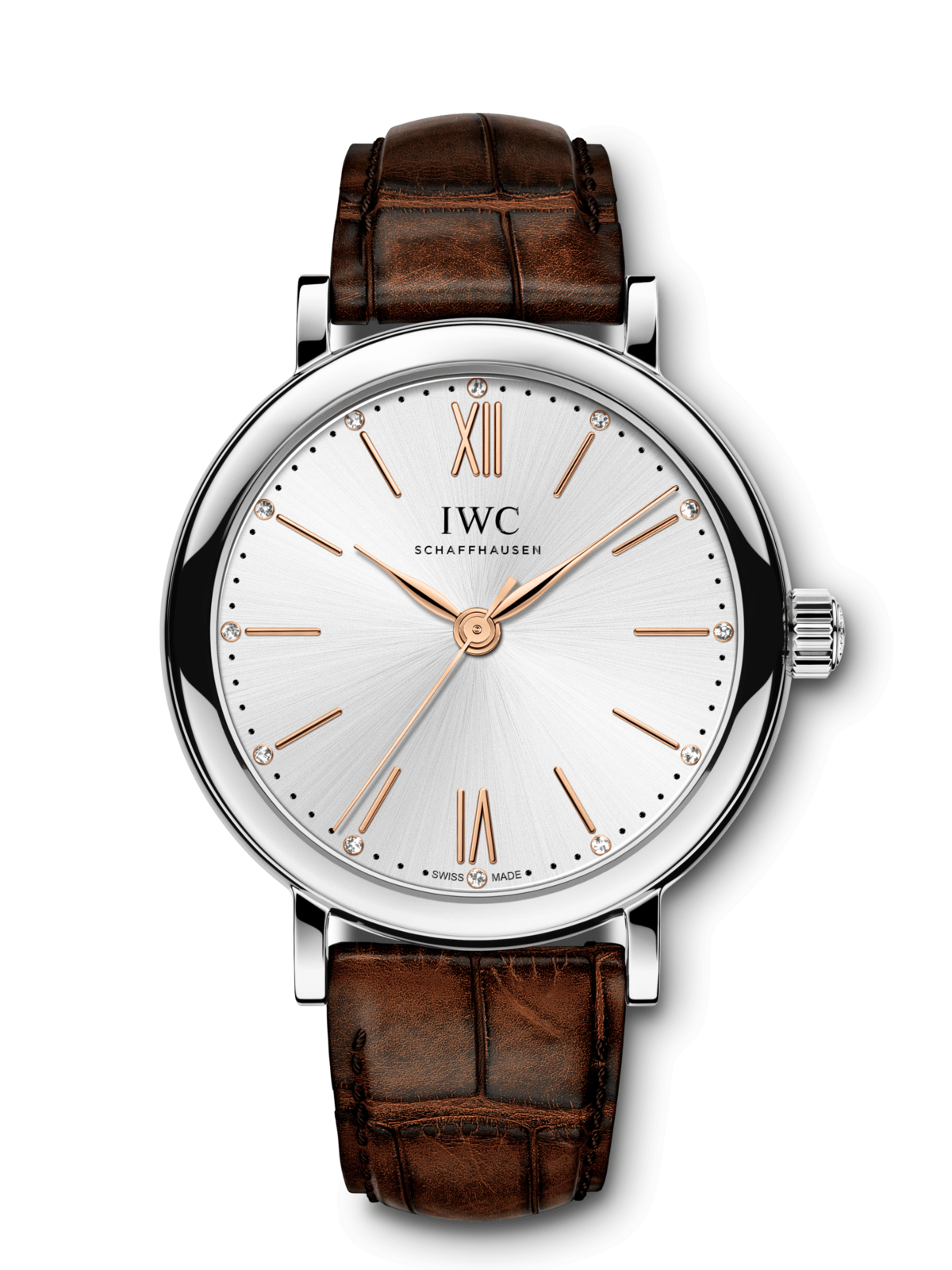 IWC IW3574-03 : Portofino 34 Stainless Steel / Silver / Santoni