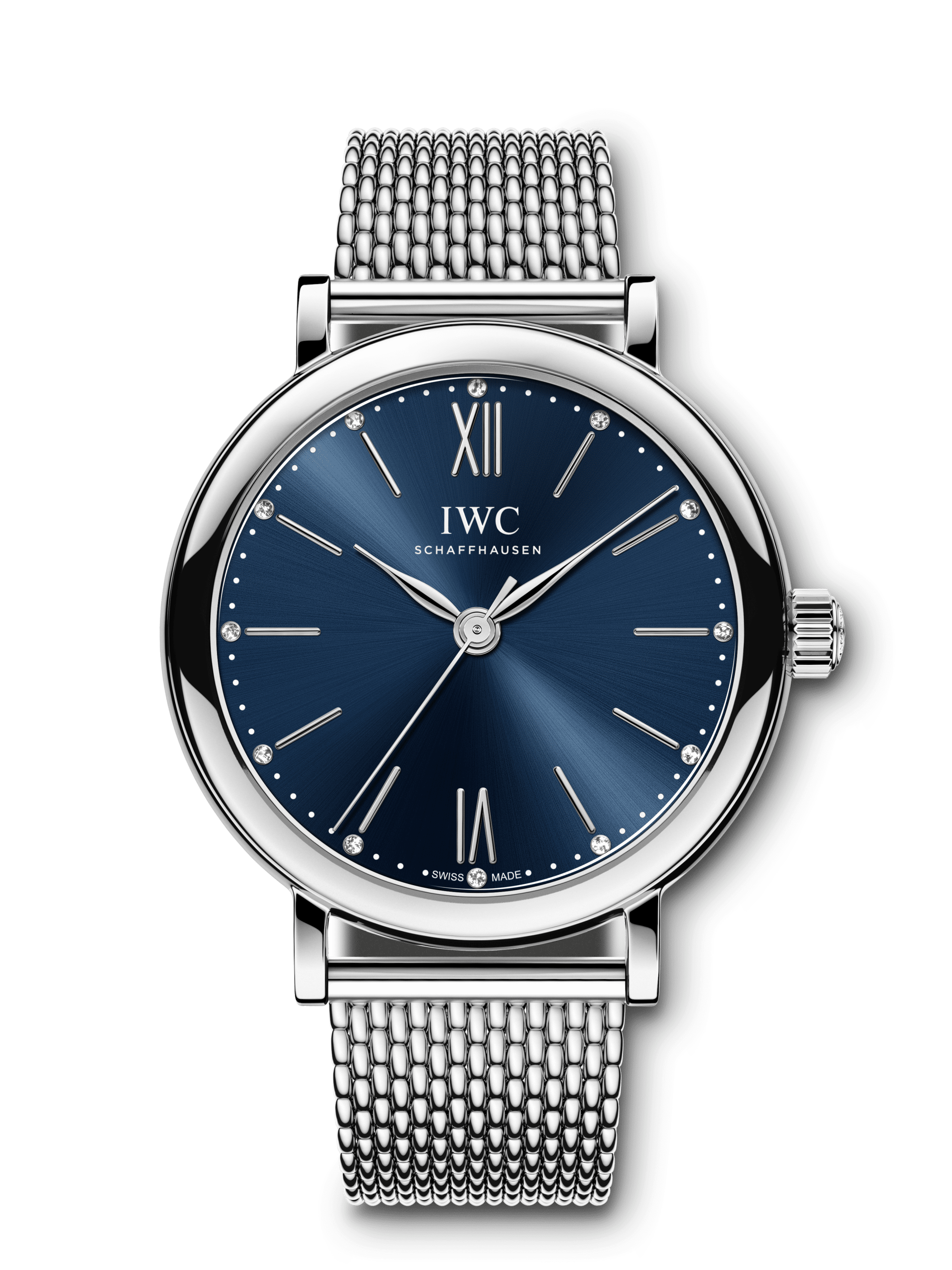 IWC IW3574-04 : Portofino 34 Stainless Steel / Blue / Mesh